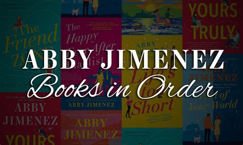 do you have to read abby jimenez books in order