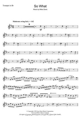 So What Trumpet Sheet Music: A Dive into the World of Trumpet Notes and its Multifarious Perspectives